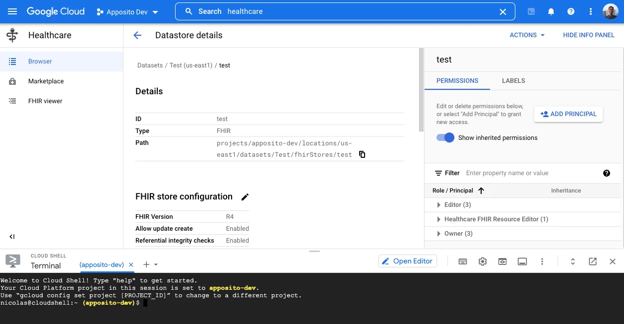 Cloud Shell Terminal