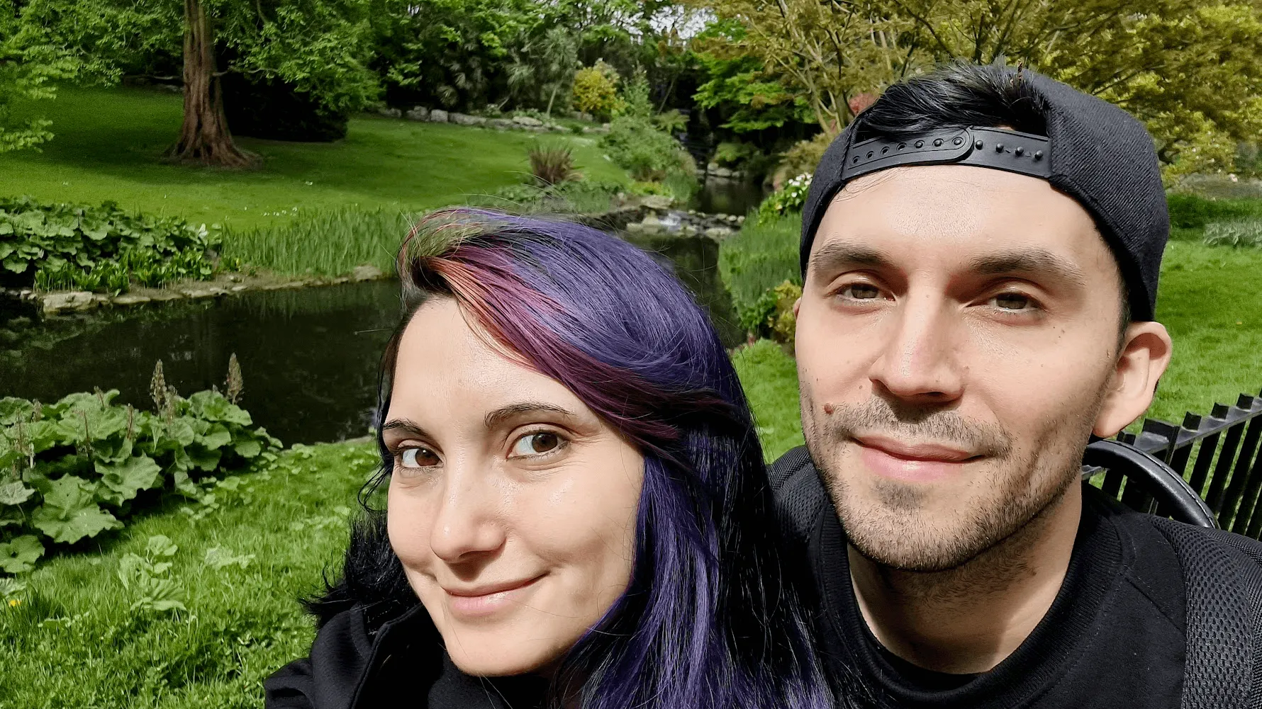 Nico y Eli en Hyde Park, Londres