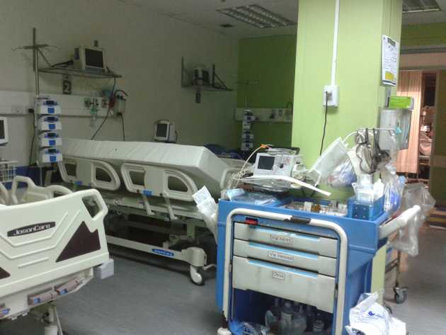 Fotografía de la sala de un hospital en la que trabajé